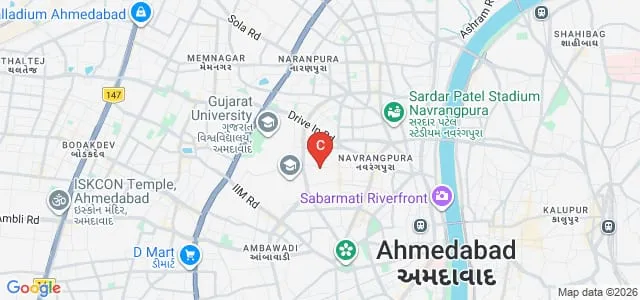 MG Science Institute, Ahmedabad Map