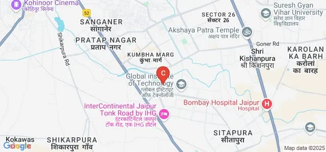 Compucom Institute of Technology and Management, Jaipur Map