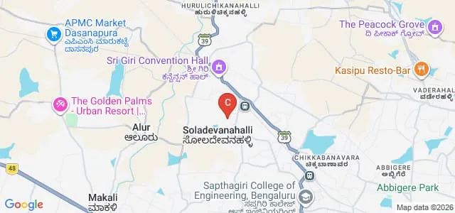 Acharya School of Design, Bangalore Map