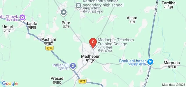 Madhepur Teachers Training College, Madhubani Map