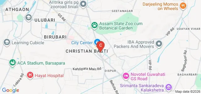 Asian Institute of Nursing Education, Guwahati Map