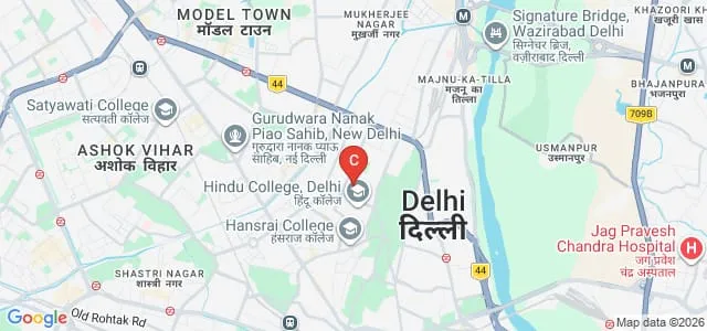 Hindu College, Delhi Map