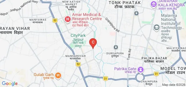 Post Graduate Institute of Veterinary Education and Research, Jaipur Map