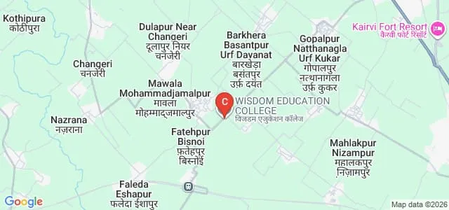 Wisdom Education College, Moradabad Map