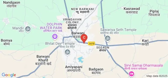 Shaheed Bheema Nayak Government PG College, Barwani Map