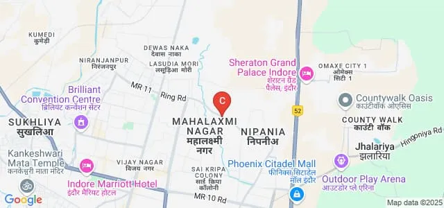 Isba Institute of Professional Studies, Indore Map