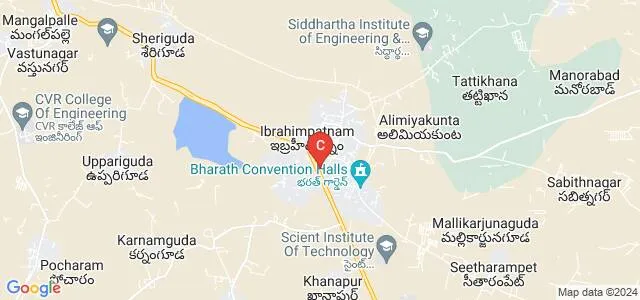 NIMRA Institute of Science and Technology, Ibrahimpatnam Map