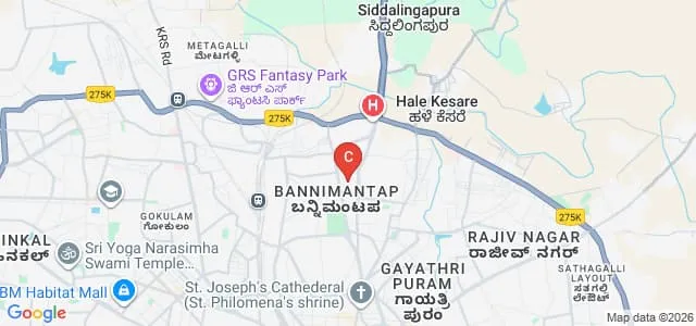 St Joseph's College of Nursing, Mysore Map