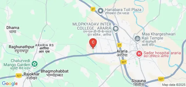 Araria College, Araria Map