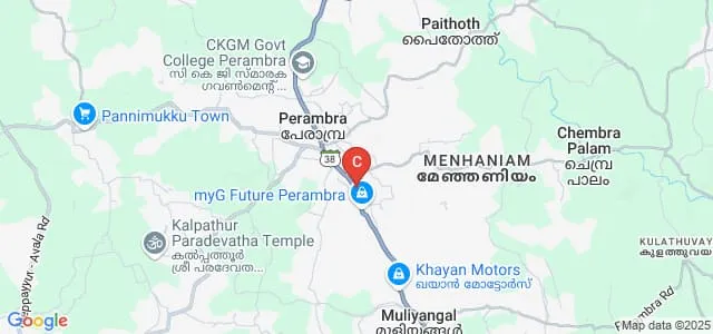 Darunnujoom College of Arts and Science, Perambra Map