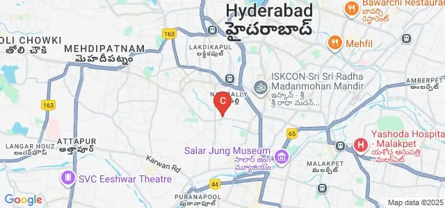 Deccan School of Planning and Architecture, Hyderabad Map