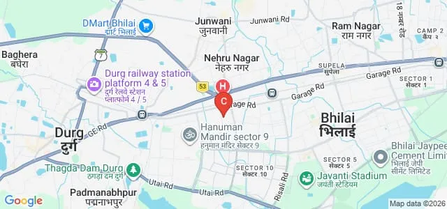 Bhilai Nair Samajam College, Durg Map