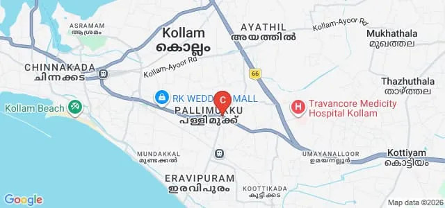 Fathima Memorial Training College, Pallimukku Map