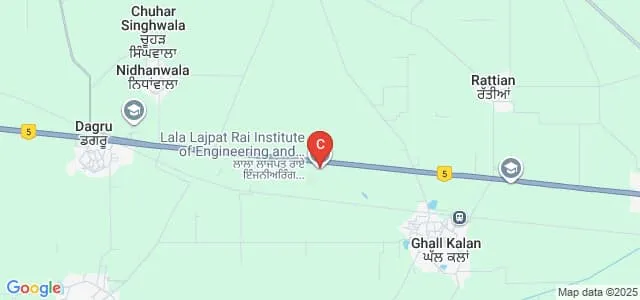 Lala Lajpat Rai Institute of Engineering and Technology, Moga Map