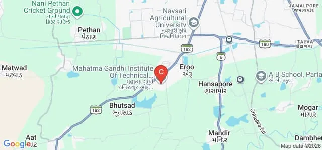 Mahatma Gandhi Institute of Technical Education and Research Centre, Navsari Map