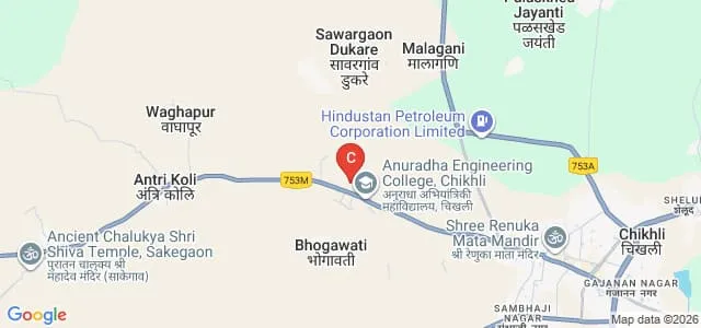 Anuradha College of Pharmacy, Chikhli Map