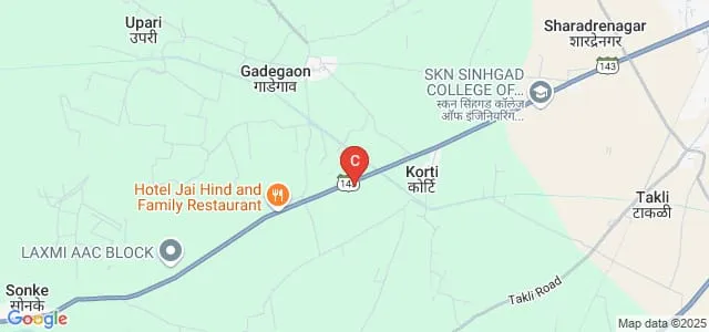 New Satara College Of Engineering and Management, Korthi Map