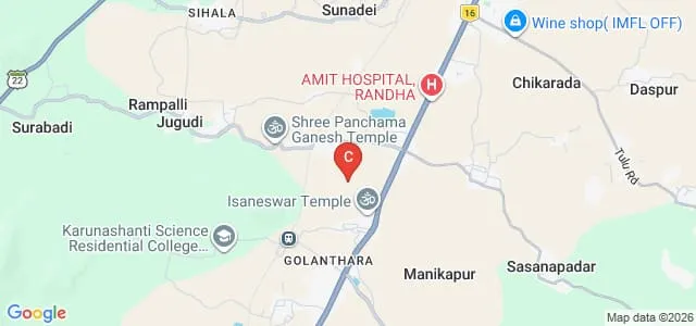 Gandhi Academy of Technology and Engineering, Berhampur Map