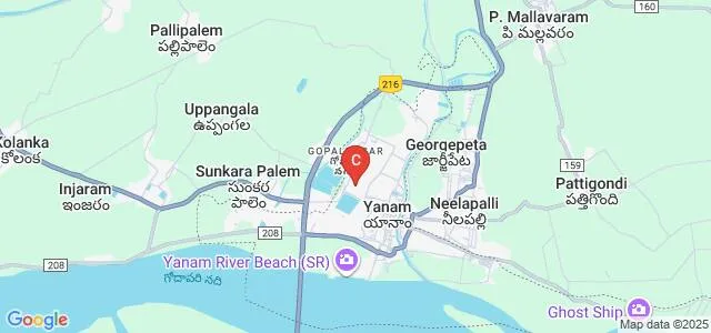 Dr BR Ambedkar Polytechnic College, Yanam Map