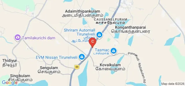 SCAD College of Nursing, Tirunelveli Map