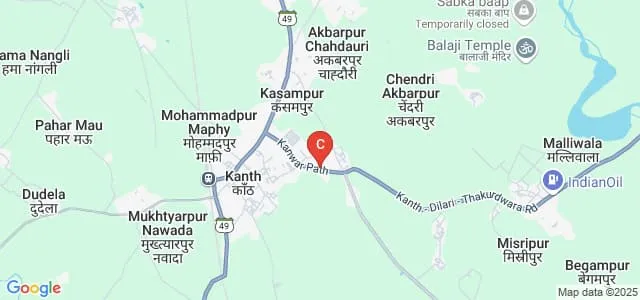 Rishi Bal Mahavidyalaya, Moradabad Map