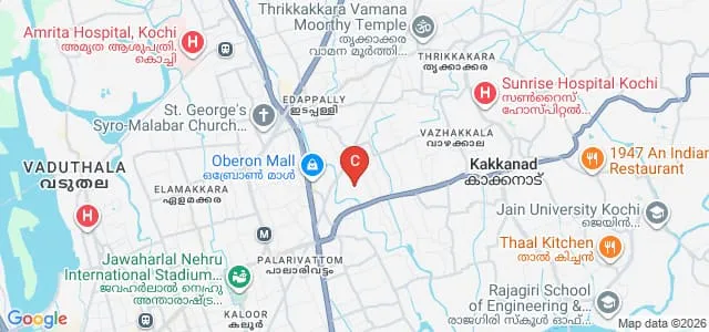Lourdes College of Nursing, Kochi Map