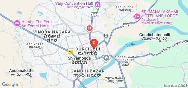 C Bhimsen Rao National College of Law, Shivamogga Map