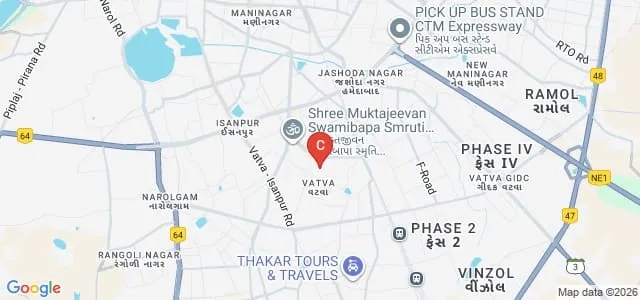 PD Pandya Institute of Computer Application, Ahmedabad Map