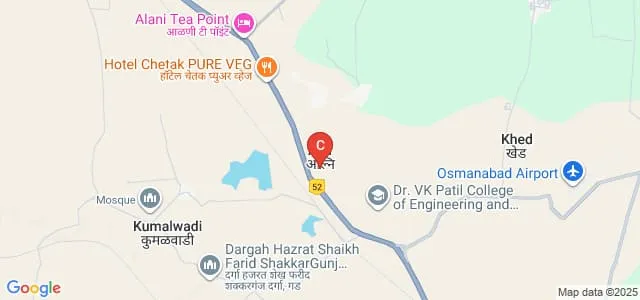 Sou Shardadevi Pandit Polytechnic Institute, Osmanabad Map