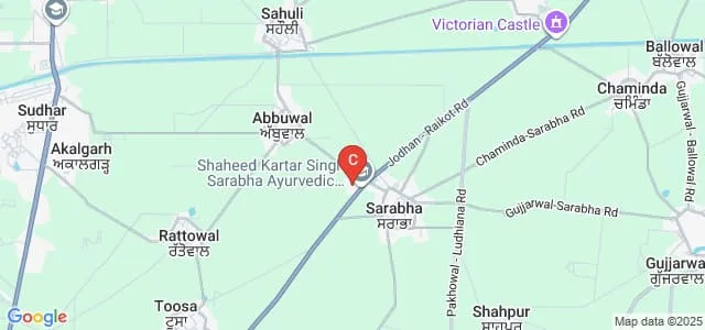Shaheed Kartar Singh Sarabha Dental College and Hospital, Ludhiana Map