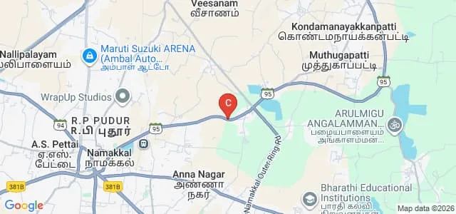 PGP College of Agricultural Sciences, Namakkal Map