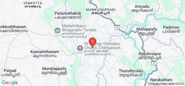 Mar Ivanios College for Advanced Studies, Chengaroor Map