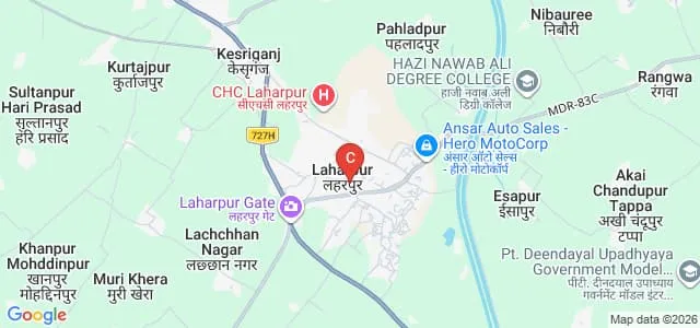 HMH Degree Colleger, Sitapur Map