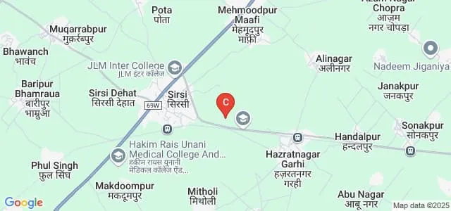 Srisi Sadat Degree College, Moradabad Map