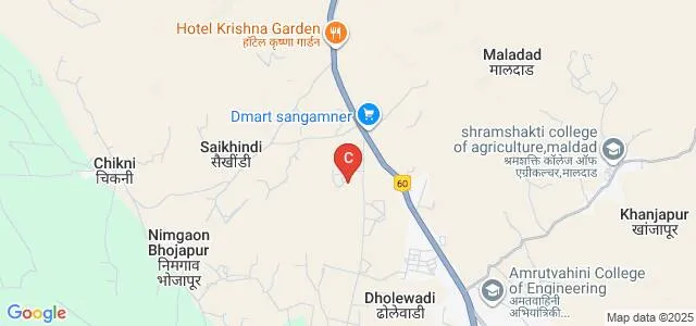 Dr Ithape Institute of Pharmacy, Sangamner Map