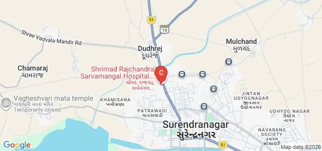 CU Shah Medical College and Hospital, Surendranagar Map