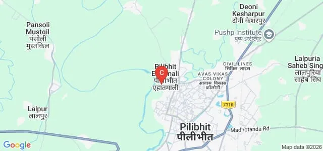 Lalit Hari State Post Graduate Ayurvedic College and Hospital, Pilibhit Map