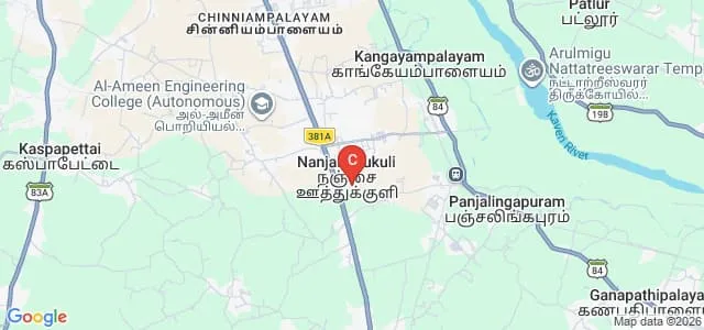 Sarah College of Education for Women, Erode Map
