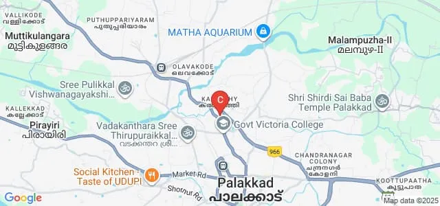 Sadanam Kumaran College, Palakkad Map