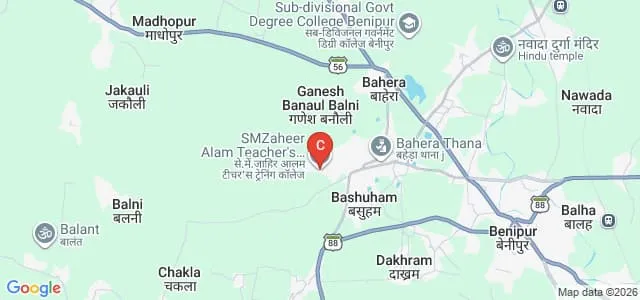 SM Zaheer Alam Teacher Training College, Darbhanga Map
