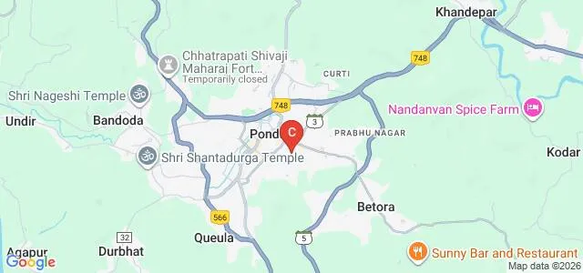 Rajaram and Tarabai Bandekar College of Pharmacy, Ponda Map
