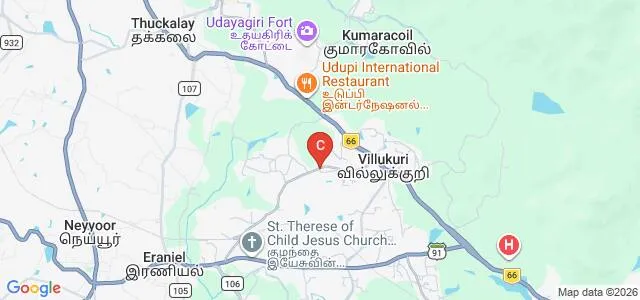 Mother Gnanamma Catholic College of Education, Kanyakumari Map