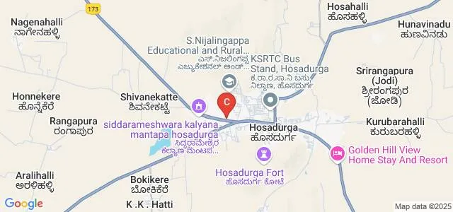 Government First Grade College, Hosadurga Map