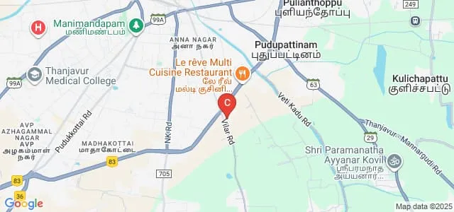 Bon Secours College for Women, Thanjavur Map