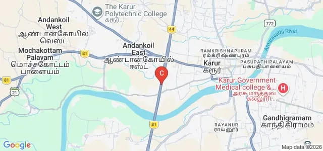 Arasu College of Education for Women, Velayuthampalayam Map