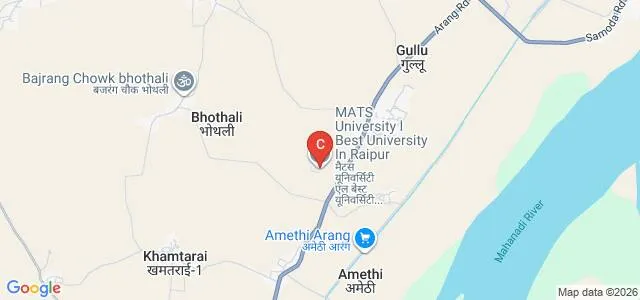 MATS School of Arts and Humanities, Raipur Map