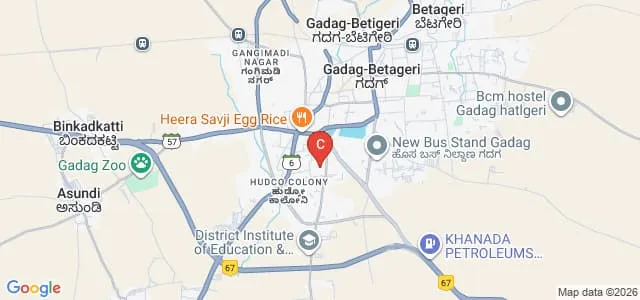 DGM Ayurvedic Medical College and Hospital, Gadag Map