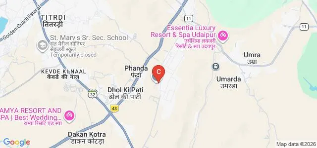 Techno India NJR Institute of Technology, Udaipur Map