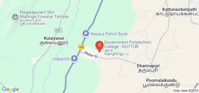 Government Polytechnic College, Theni Map