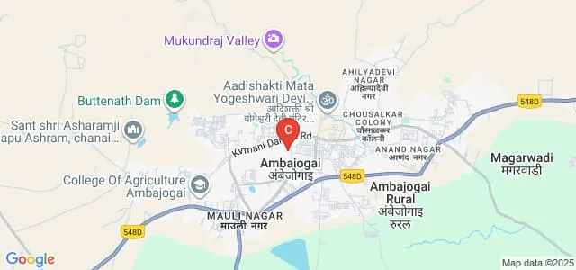 Yashwantrao Chavan Arts, Commerce and Science College, Ambajogai Map